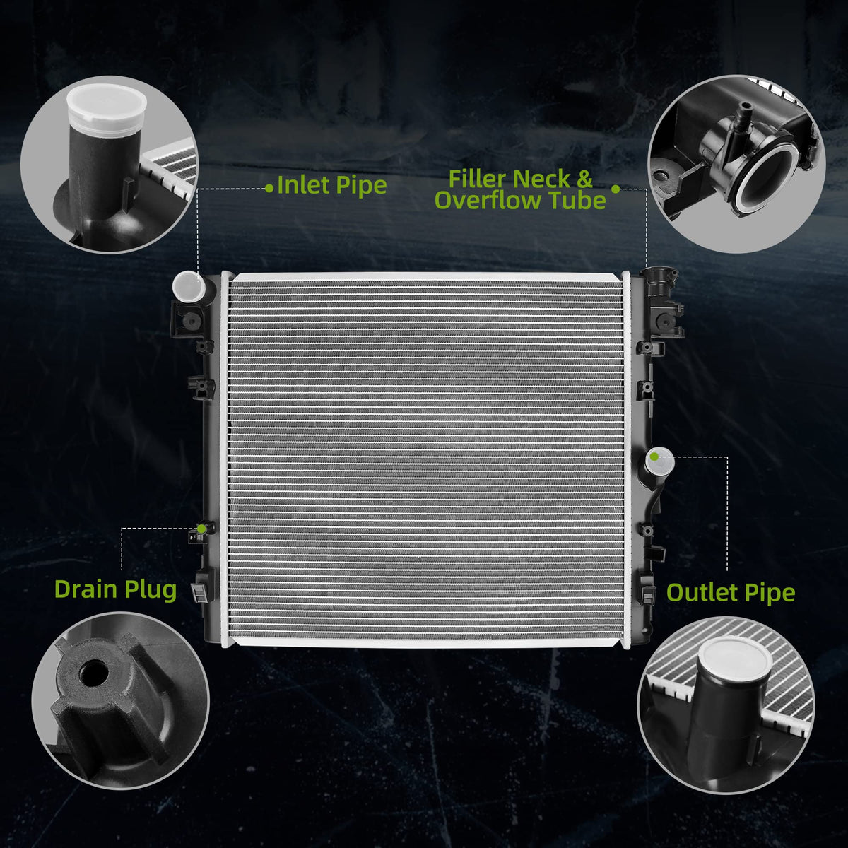 AUTOSAVER88 top tank detail showing high-grade plastic tank and reinforced inlet/outlet for durability