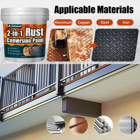Autosel before and after trailer frame showing transformed rust-free surface