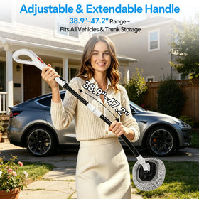 AutoShark reinforced aluminum pole close-up for sturdy leverage