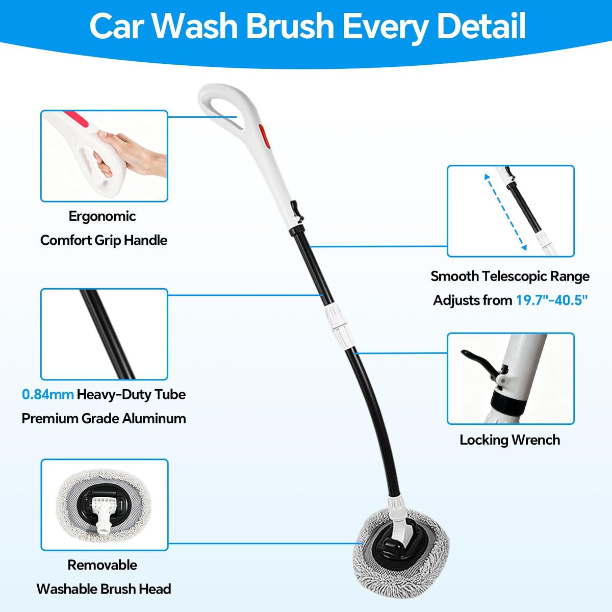 AutoShark plush wash mitt and 400G towel for streak-free drying