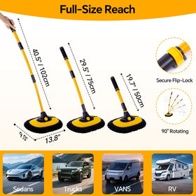 AutoShark wheel and tire brush scrubbing rim crevices to remove grime benefit