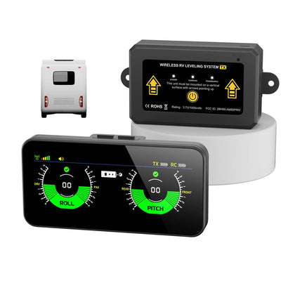 AUTOSIRS AM50PRO front display showing pitch and roll for quick readings