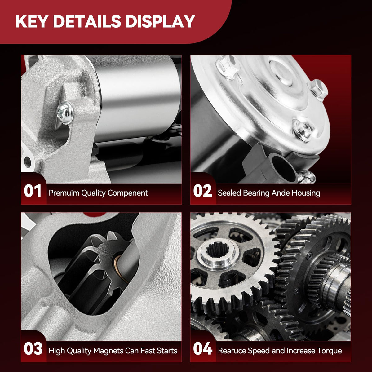 AUTOSITY starter mounting flange view illustrating exact bolt pattern match