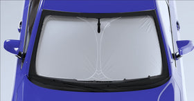 Autotech Park sunshade folded in storage bag for convenient transport