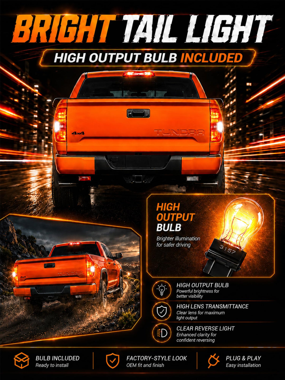 Autoverve detailed view of bulb and socket showing ready-to-install convenience