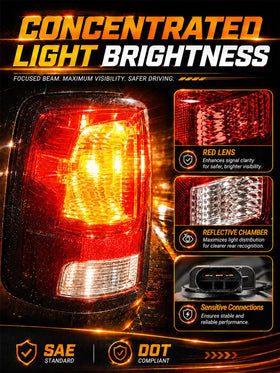 Autoverve packaged tail light with warranty card conveying protected purchase