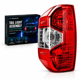 Autoverve front view of left rear tail light showing clean fit and restored appearance