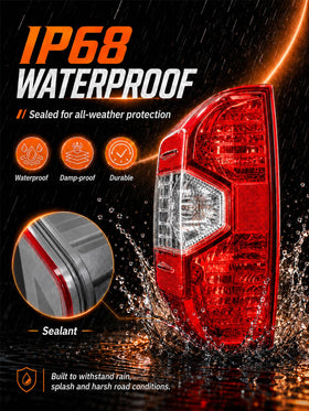 Autoverve tail light next to ruler showing exact size for confident replacement