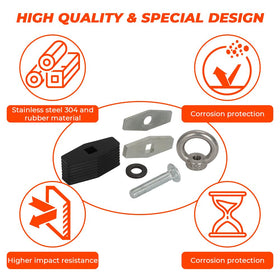 AUTOVIC installed anchor on Can-Am rail providing stable tie-down points