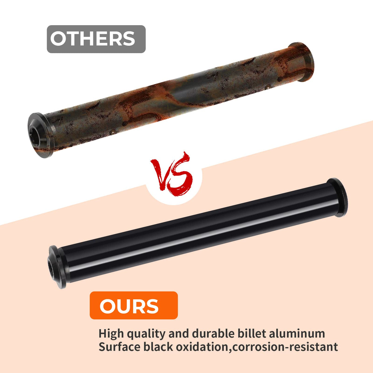 AUTOVIC black oxidation finish close-up showing corrosion resistance