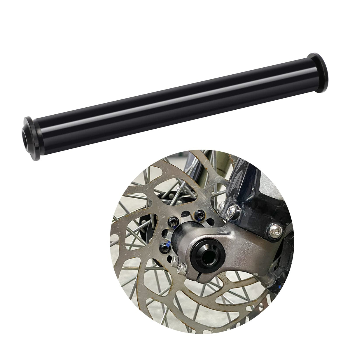 AUTOVIC axle on off-road bike showing reliability in trail conditions