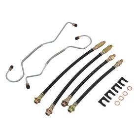 AUTOVIC front hoses packaging showing new components and fitment benefits