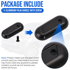 AUTOVIC handle on truck in driveway showing practical use and visual upgrade