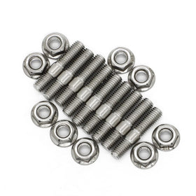 AUTOVIC studs next to ruler showing M8x40 length for correct fit confirmation