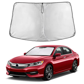Autovir front view showing tailored fit for Honda Accord windshield, reduces cabin heat