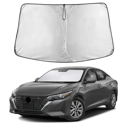 Autovir front view on windshield shows exact fit and full coverage benefit