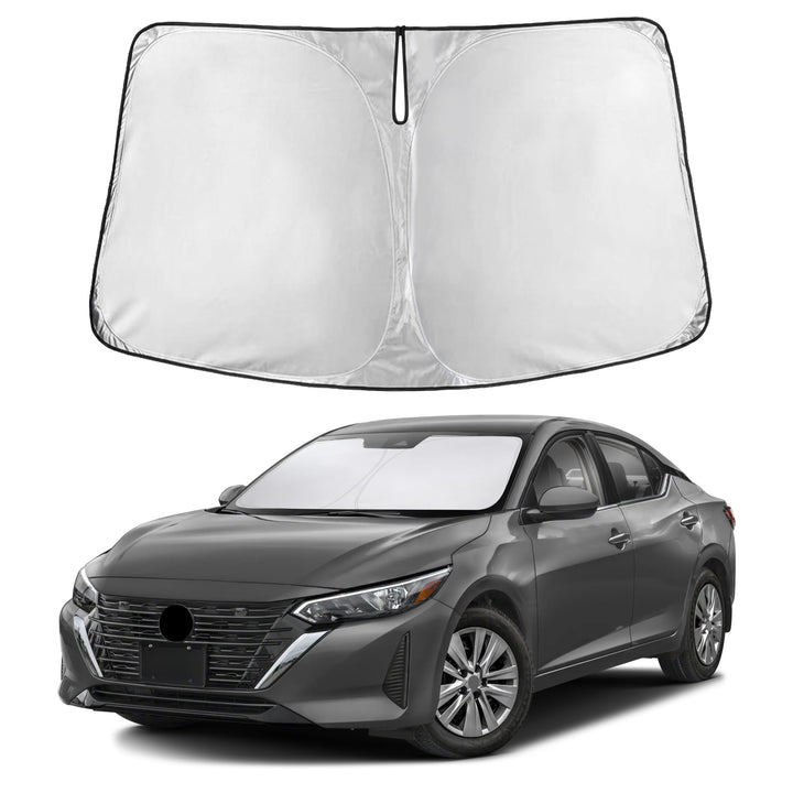 Autovir front view on windshield shows exact fit and full coverage benefit
