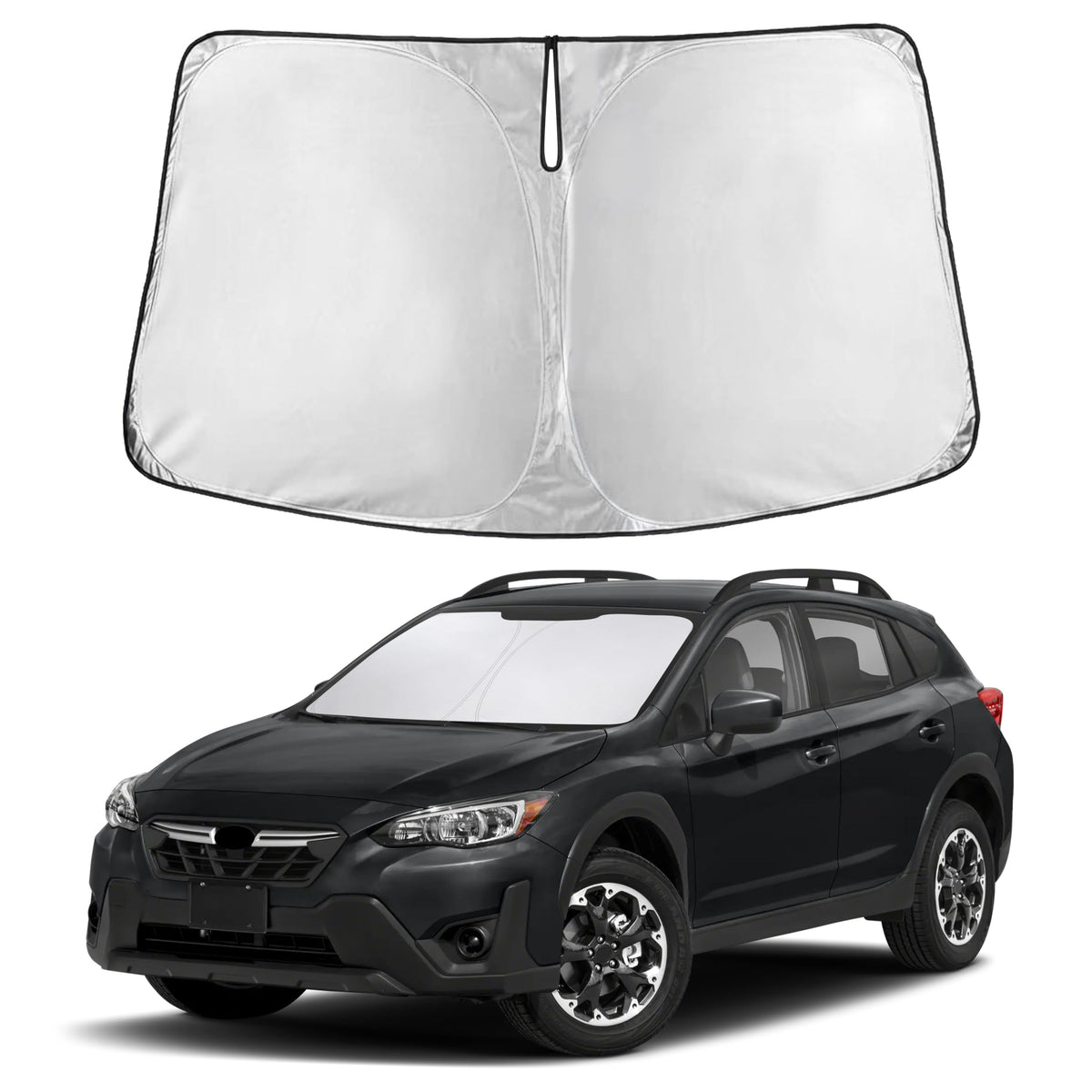 Autovir sun shade front packaging showing model fit and benefits