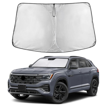 Autovir front view showing perfect Volkswagen Atlas windshield fit and full coverage protection