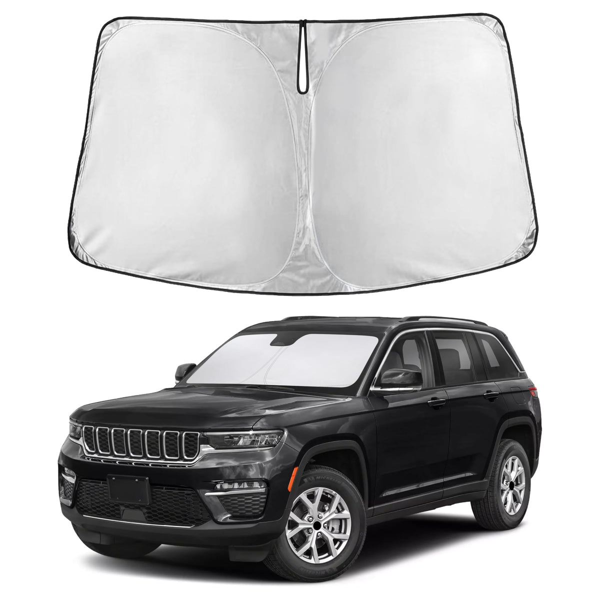 Autovir front packaging view showing full windshield coverage benefit