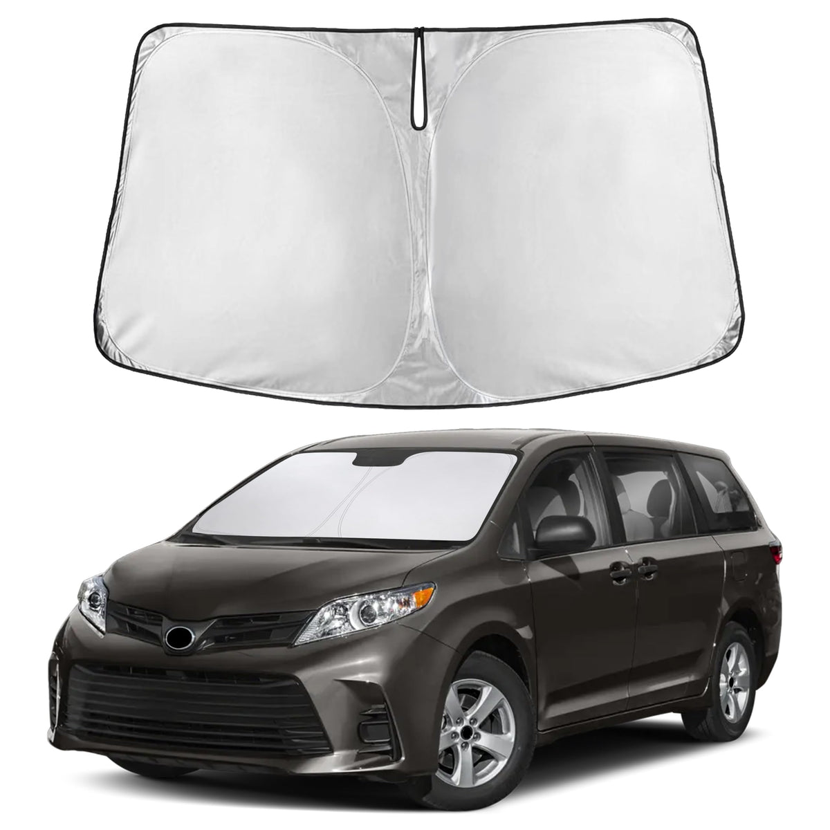 Autovir front packaging showing sunshade fit and benefits