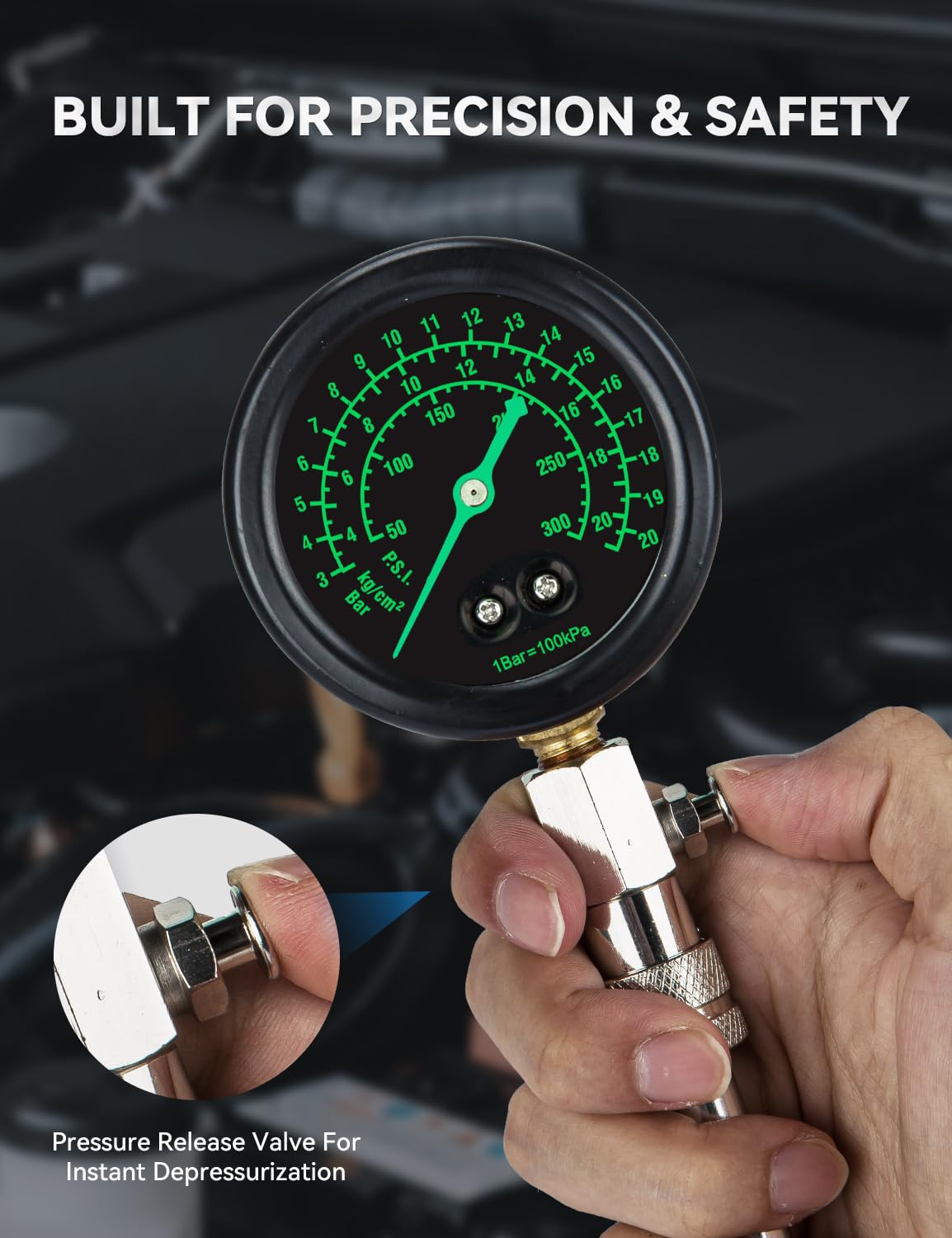 AUTOWN extension hose and connection demonstrating flexible reach and stability