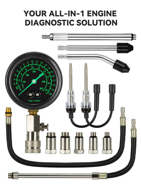 AUTOWN fluorescent gauge close-up highlighting high-visibility dial for accuracy