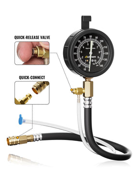 AUTOWN gauge hang hook usage hanging in engine bay for hands-free pressure monitoring