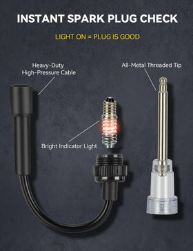 AUTOWN spark plug testers in use diagnosing ignition while saving time
