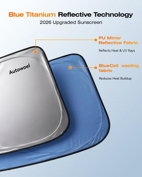 AUTOWOEL rearview mirror hook-and-loop opening detail providing extended mirror coverage
