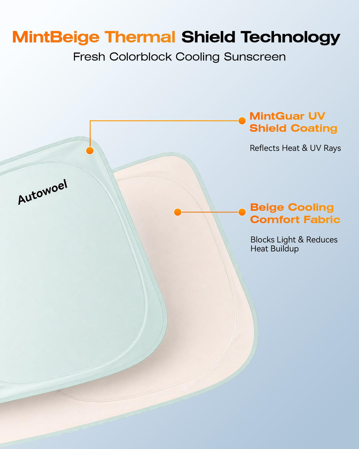 AUTOWOEL V-cut mirror opening with strap highlighting secure fit