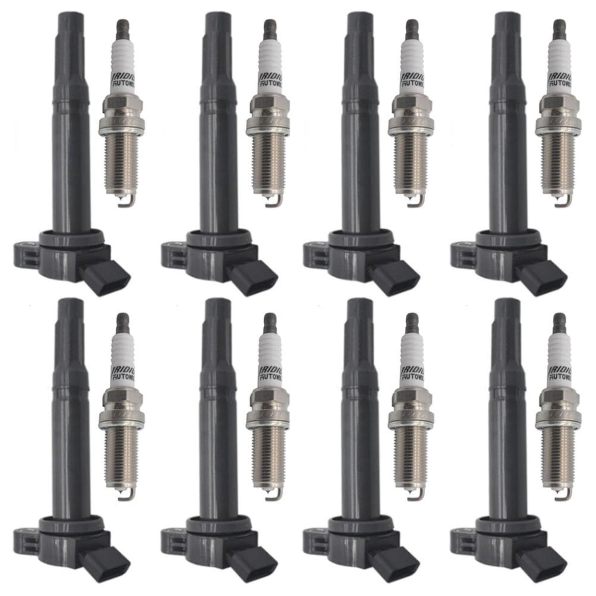 Autowxjq front packaging showing set of eight, clear fitment labeling and ready-to-install convenience