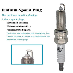 Autowxjq spark plugs on workbench with car in background, ready-for-service benefit