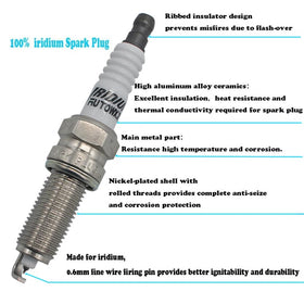 Autowxjq spark plugs installed in engine bay, restores reliable ignition benefit