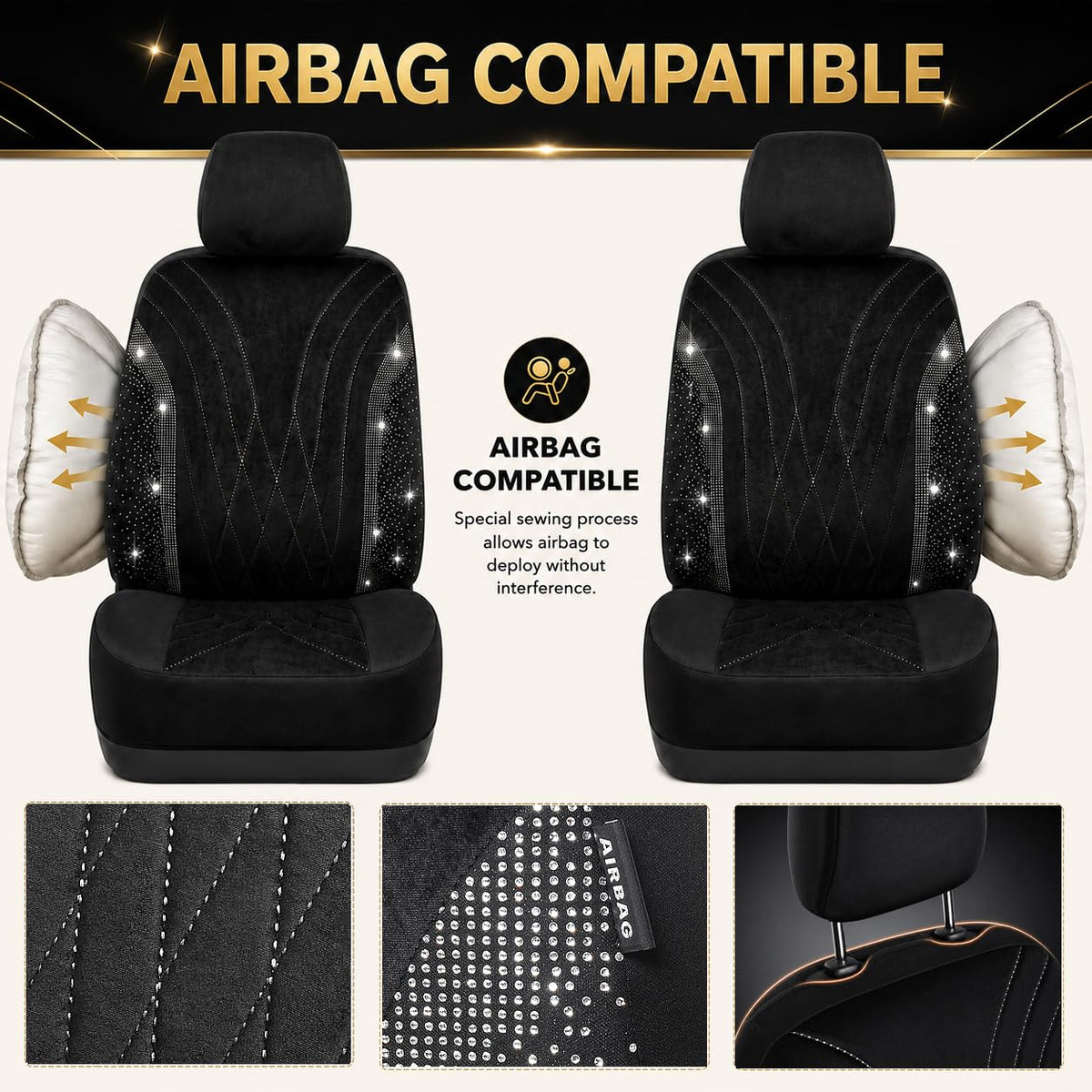 AUTOYOUTH seat installed in car lifestyle scene adding chic interior upgrade