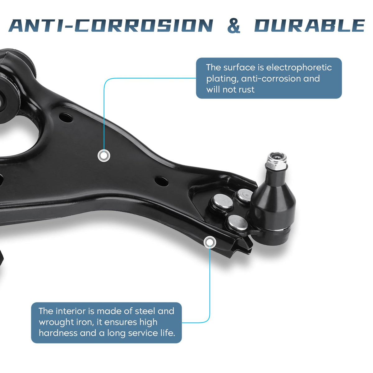 Autsurles outer tie rod ends closeup indicating precise steering response