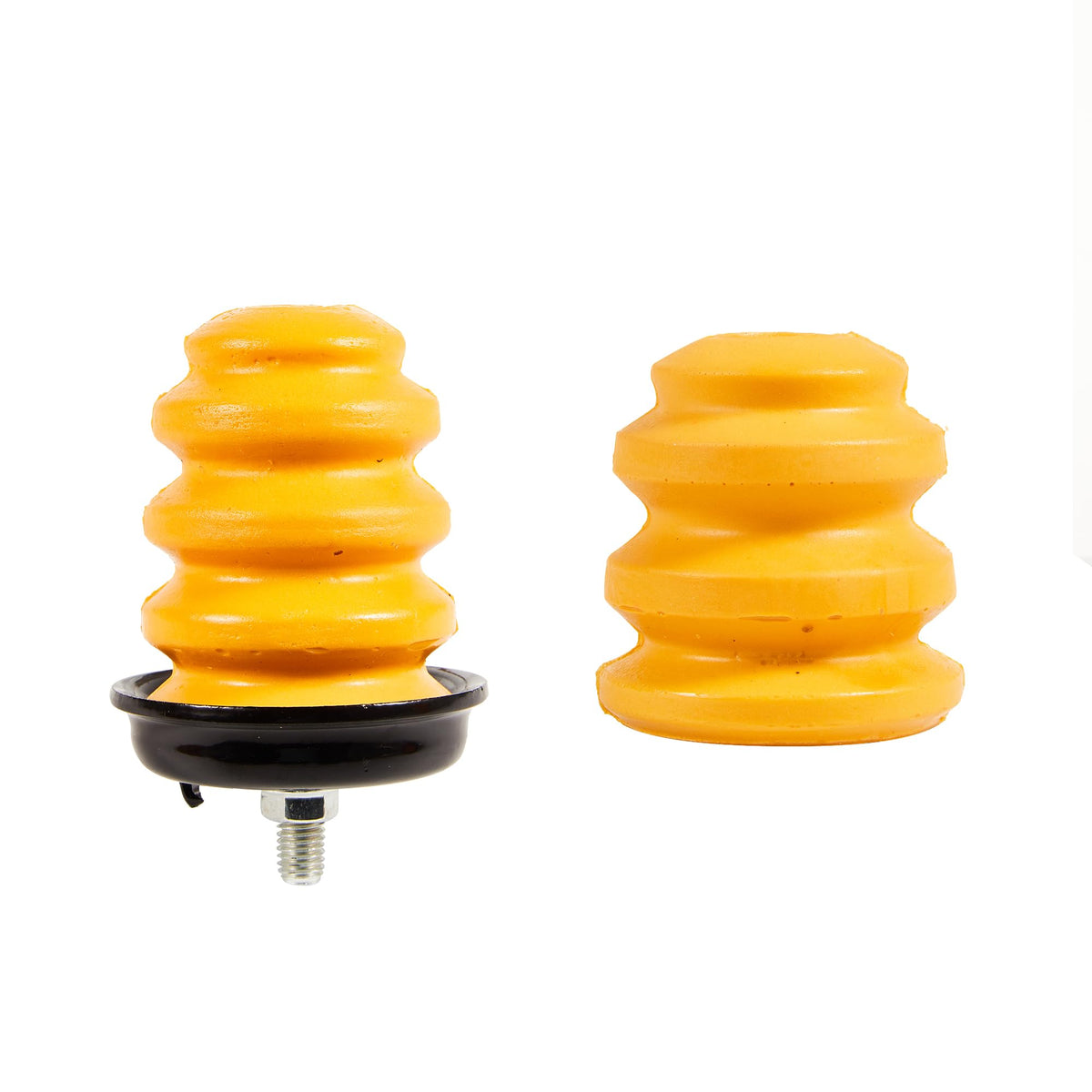Autycle axle bumper side profile showing shape and durable design benefit for suspension