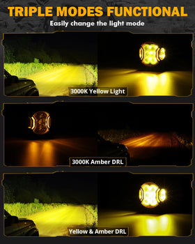 Auxbeam close-up of reflector texture demonstrating focused long-range beam