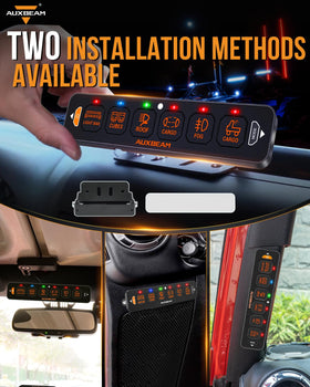 Auxbeam AS-R60 wiring harness and accessory kit, simplifies professional installation