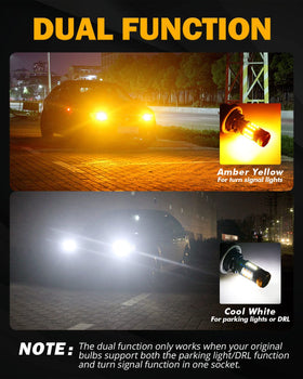 Auxbeam B21 installed in vehicle socket improving visibility