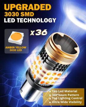 Auxbeam B21 label and socket compatibility showing fit for 1156 BA15S P21W sockets