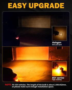 Auxbeam B21 length scale comparison illustrating 57.1mm size for fit check