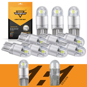 Auxbeam front packaging showing 10-pack and easy install benefit