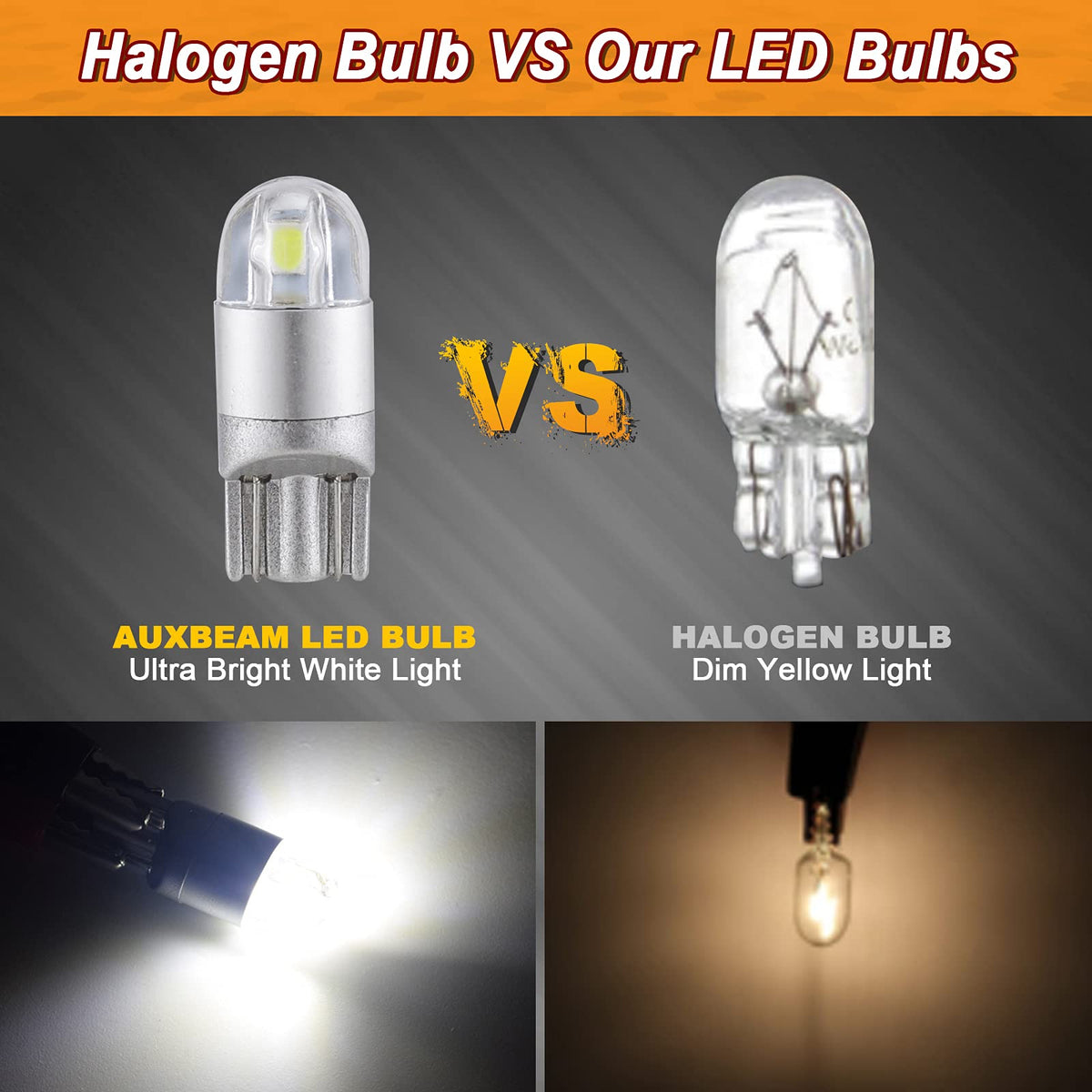 Auxbeam in a car dome light improving interior brightness and clarity