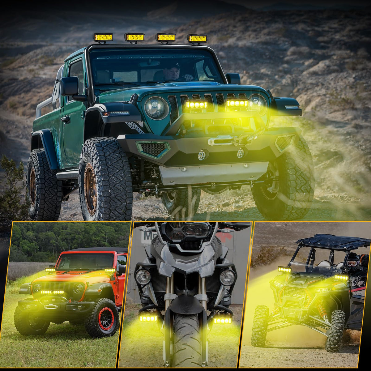 Auxbeam included mounting accessories and hardware for quick replacement and easy installation