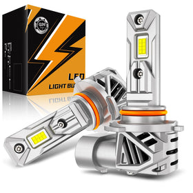 Auxbeam Q26 front view showing compact fog lamp and improved visibility benefit