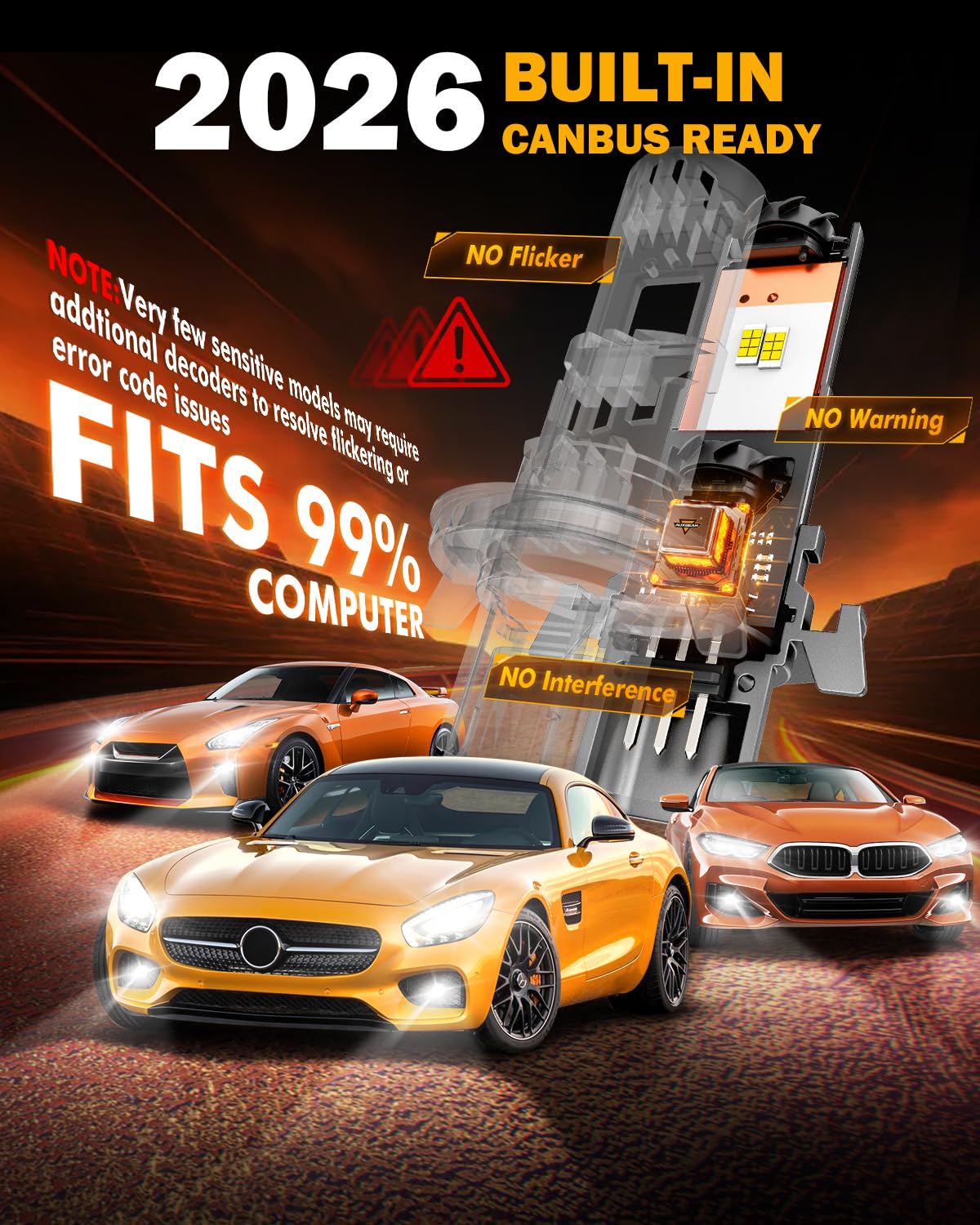 Auxbeam Q50 packaging and label showing included parts and model information