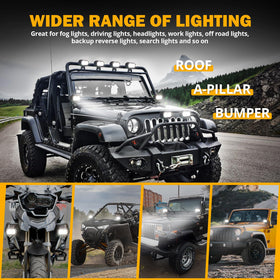 Auxbeam R4 night beam coverage illuminating road and roadside hazards