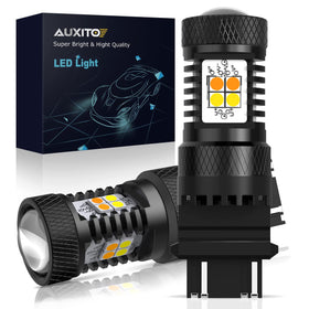 AUXITO 3157 front packaging showing bulb pair and branding for quick identification