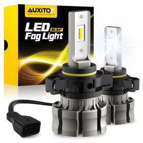 AUXITO 5202 front view of bulb and packaging showing plug-and-play benefit